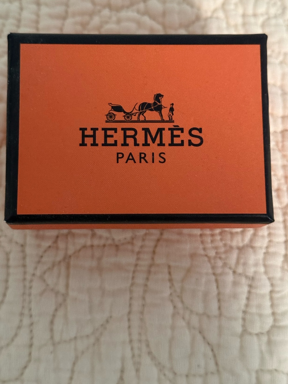Hermes Orange and Black Luxury Jewerly box!